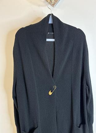 Кашеміровий кардиган 100% кашемір чорний l-xl 2