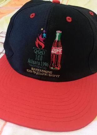 Винтажная бейсболка Coca cola кепка 100 олимпийские игры в атланте