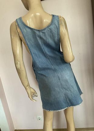 Джинсовый стильный мини сарафан/ s/brend miss denim 4
