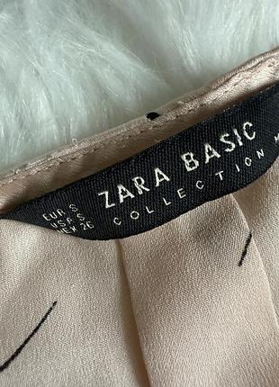 Стильна атласна блуза zara, s 4