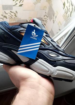 Кросівки adidas raf simons ozweego 3 чоловічі, нові, шкіряні, темно-сині