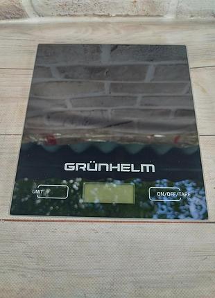 Весы кухонные grunhelm kes-01b стеклянные до 5 кг черный