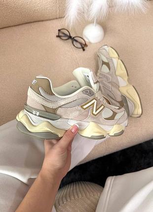 Женские кроссовки new balance 9060 sea salt brown New Balance 4
