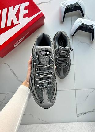 Кроссовки nike air max 95 triple grey 2