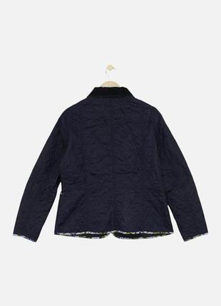 Стеганная темно синяя куртка barbour с м 2