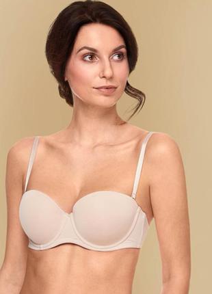 Бежевый бюстгальтер от известного бренда secret possessions