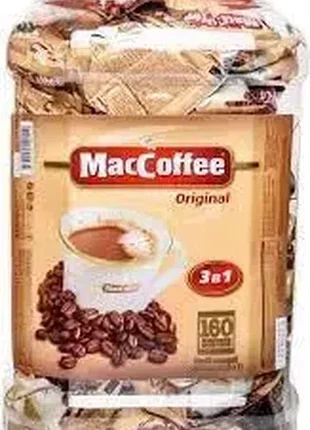Кавовий напій maccoffee 3в1 банка 160 пакетів