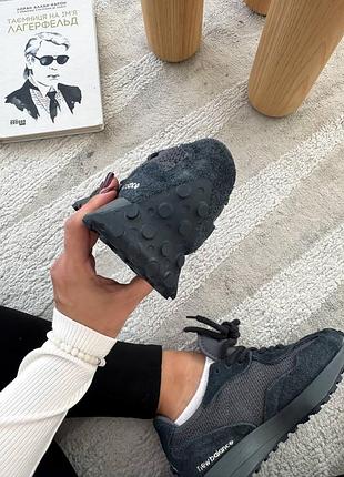 Женские кроссовки new balance 327 black 1950 баланс черного цвета 5