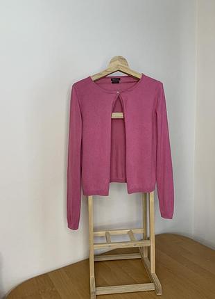 Massimo dutti  рожевий кардиган на один гудзік