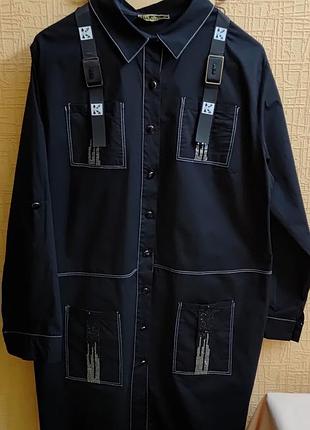 Шикарная фирменная рубашка платья.