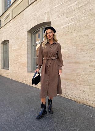 Жіноча сукня з вельвету