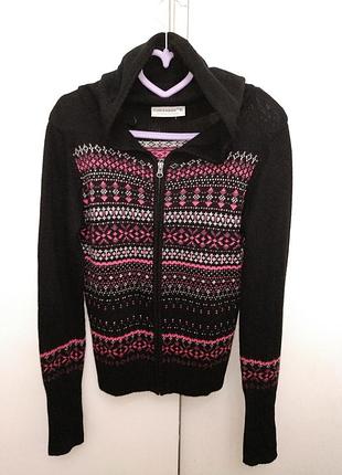 Худи на молнии с орнаментом