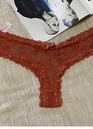 Hunkemoller чудові коралові мереживні трусики