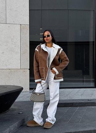 Дублянка шкіряна зимова