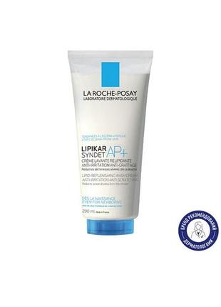 Очищающий крем-гель для лица и тела la roche-posay lipikar syndet ap+, 200 мл