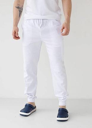 Бигуни джоггеры белые cropp р.36