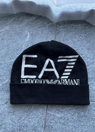 Шапка emporio armani бейсболка шляпа кепка большой логотип