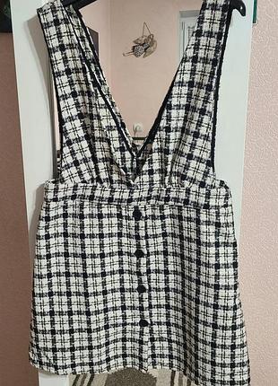 🩶🖤 твидовый женский сарафан