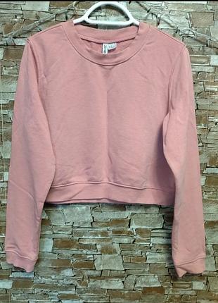 Натуральный свитшот,розовый свитшот, кофта, divided
