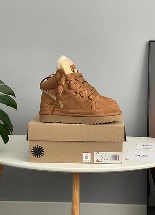 Угги ugg lowmel sneaker beige