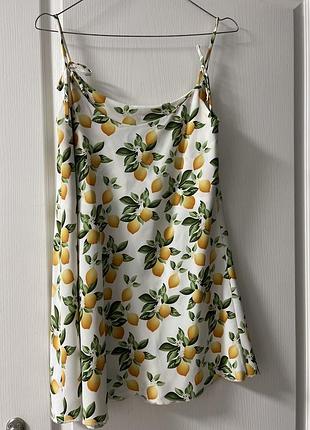 Сарафан в лимонах