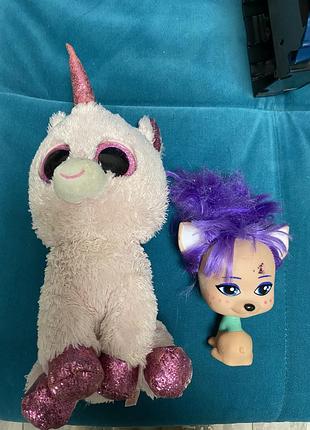 Игрушки единорог и кукла vip pets, персонаж эми