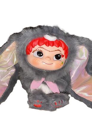 Мягкая игрушка брелок подвеска вакука wakuku 2 сезон 12 см серый зайчик