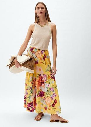 Спідниця в квітковий принт