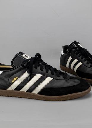 Модные кожаные кроссовки adidas samba