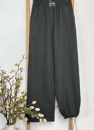 Штаны палаццо теплые на девочку