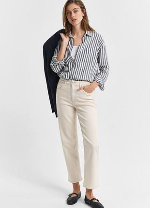 Gant жіночі джинси ecru straight leg jeans