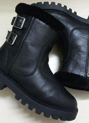 Сапоги.ботинки осень-зима кожа дев.35р.zaraвьетнам