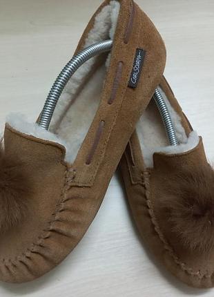 Тапочки домашние осень-зима замш овчина жен.38-39р ugg вьетнам 3