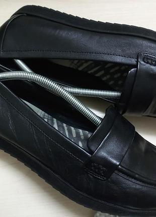 Туфли лоферы кожа жен. 39-38.5р.clarks индии