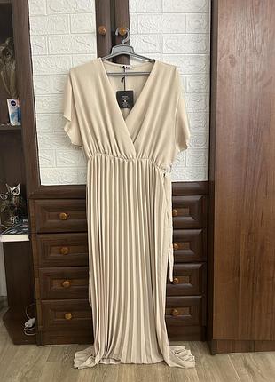 Сукня aarya великого розміру бежева