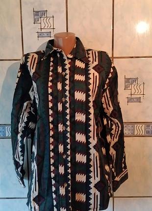 Теплая фланелива рубашка cabelas 100% коттон