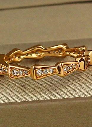 Кільце xuping jewelry верениця р 20 золотисте love-shopping