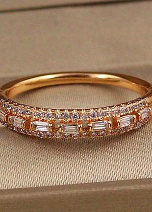 Кільце xuping jewelry палетка р 20 золотисте love-shopping