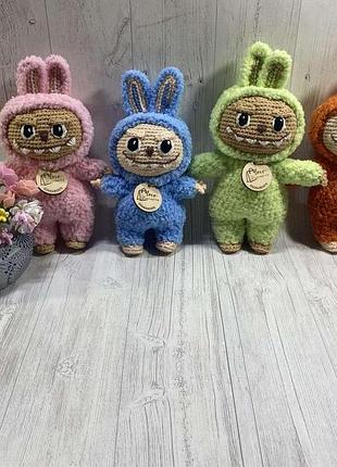 Вязаная игрушка лабубу 9