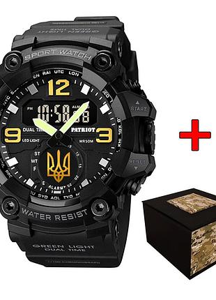 Patriot 003bkuagd тризуб золото чорні + коробка.