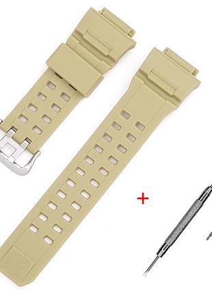Ремінець для casio g-shock gw-9400/9300 beige si