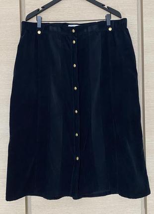 Вельветовая юбка оригинал burberry размер 50/52