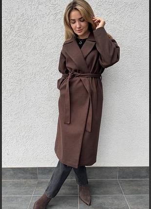 Шикарне кашемірове пальто