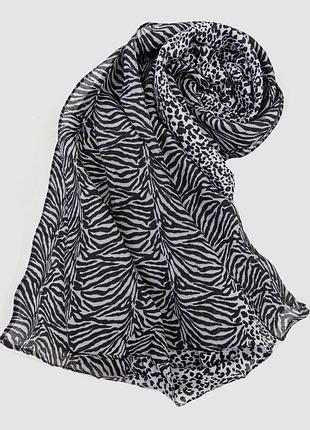 Шарф женский с принтом, цвет серо-черный, 244r011-1