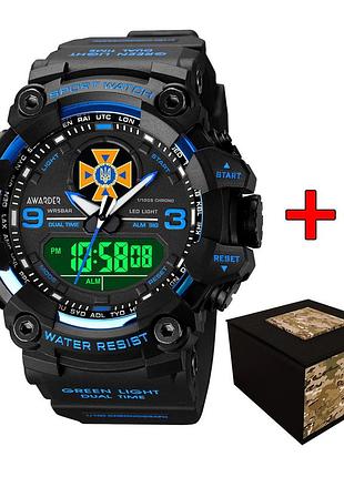 Awarder 001budsns дснс чорні з синім + коробка.