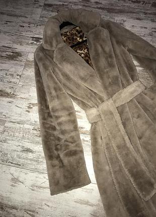 Еко шубка капучино