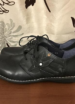 Іспанські шкіряні туфлі напівчеревики jungla 41