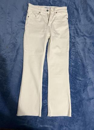 Джинси zara молочні деним
