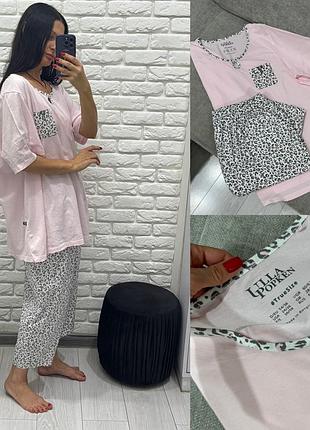 Котонова піжама великий розмір