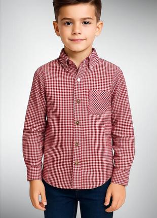 Сорочка в клітинку на хлопчика
